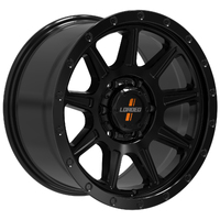 Loaded Gunbarrel 17x9 +30 (6x139.7) Black Heavy Duty (1675KG)