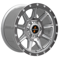 Loaded Gunbarrel 17x9 +30 (6x139.7) Silver Machine Face Heavy Duty (1675KG)