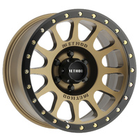 Method MR305 NV HD 17x8.5 0mm Offset (6x139.7) Method Bronze - Matte Black Lip (Heavy Duty)