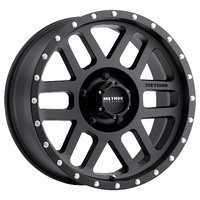 Method MR306 Mesh 17x8.5 0mm Offset (5x114.3) Matte Black