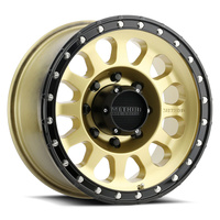 Method MR315 17x8.5 0mm Offset ((8x170)) Gold/Black Street Loc