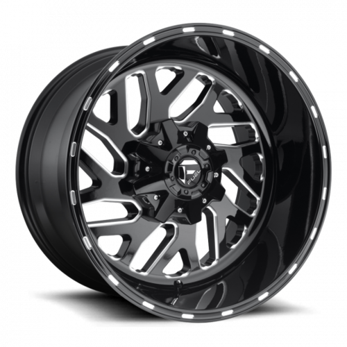 Fuel 17X9 Triton (5X114.3/5X127) ET-12 CB78.1 Gloss Black / Milled Edges 