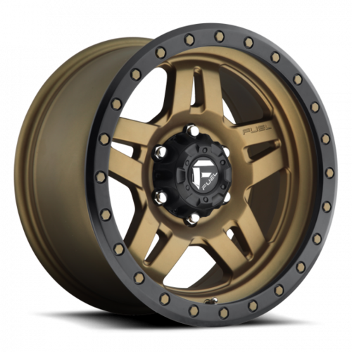 Fuel 17X8.5 Anza (5X127) ET-06 CB78.1 Matte Bronze / Black Ring 