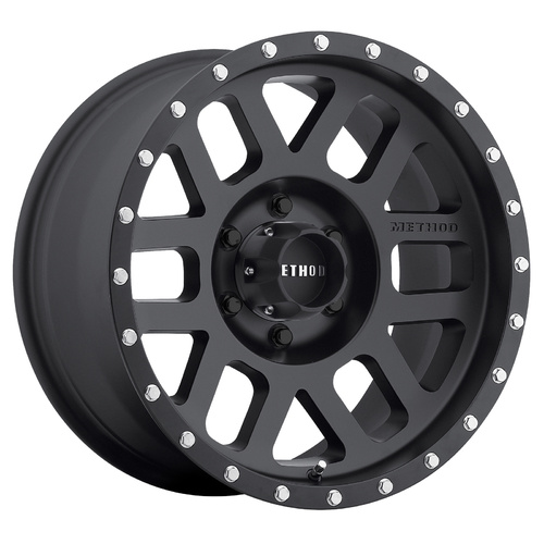 Method MR306 Mesh 17x8.5 0mm Offset (6x135) Matte Black