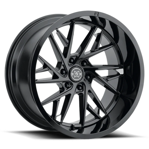 MR801 20x10 (6x135) 10 GLOSS BLACK MILLED