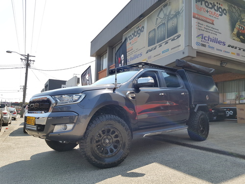 Ford Ranger fitted up with 17'' Black Fuel Vector Wheels & 33x12.5r17 Nitto Ridge Grappler Tyres  image